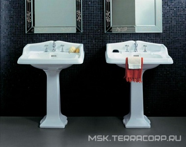 Раковина 730х540мм, с 1 отв. д/смес., с бортиком, без креплений арт.F 89, (цв. белый),  ZZ Simas Arcade AR 834 /1