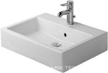 Раковина Vero 60x47 см, с 1 отв. под смеситель, с переливом, с отверст. для крепления к стене, Design Variations ZZ