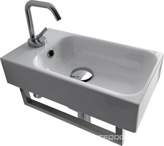 Раковина 45х25хh10см, отверстие для смесителя слева, (без крепл.)  ZZ Kerasan Cento 3537SX