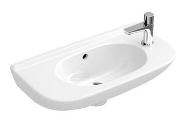 Рукомойник 500х250мм, (боковые отверстия д/смесит. подготовлены к выбиванию), (цв. 01 белый), O.Novo ZZ