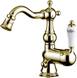 Смеситель для биде, с д/к, (цв. золото),  ZZ Gaia Phoenix RN 3323 ORO