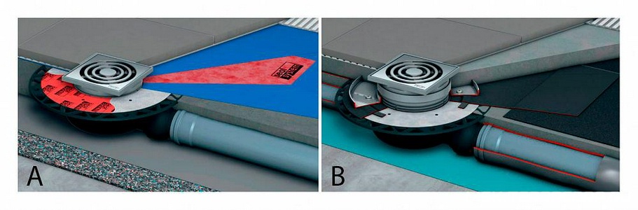 Трап стандартный, выход горизонт.DN 50мм,0,80-1,17л/с, декор.решетка из нерж.стали 100х100мм, в комп,(без стакана с мембраной арт.3695005), Tece Tece Tecedrainline 3601200