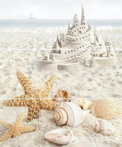 Декор Azori Caliza Панно  beige arena (3 плитки) l50.5x60.3 583312001