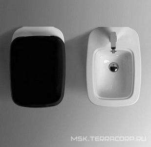 Биде напольное, с 1 отв.д/смесит., 54х37хh41,5см,  ZZ Simas Evolution EVO04