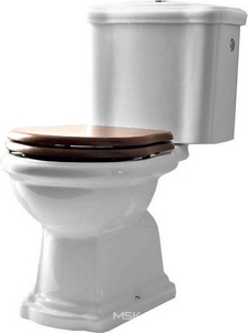 Чаша  унитаза "Моноблок", выпуск в пол (без сиденья и крепл к полу арт.7603 хх),  ZZ Kerasan Retro 101201