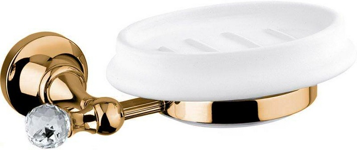 Мыльница настенная керамическая, (цв.бронза, Swarovski),  ZZ Cezares Olimp OLIMP-SOD-02-Sw