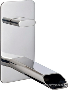 Смеситель для раковины, встраиваемый в стену (вертик. исполн.), излив 150мм, (цв. хром)  ZZ 3M Pao Spa 2073 CC