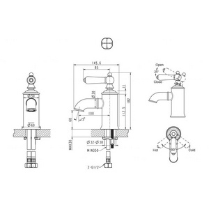 Смеситель Bravat Art F175109U для раковины 6x18x14, ZZ Bravat art F175109U