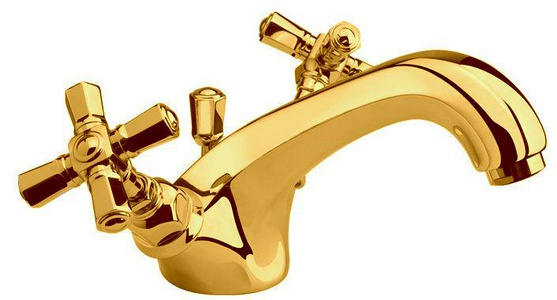 Смеситель для раковины, с д/к, (цв. латунь),  ZZ Nicolazzi Teide Four 1932 GB 45