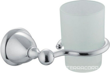 Стакан настенный, (стекло матовое, держатель цв. хром), Style ZZ