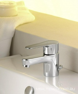 Смеситель для раковины, гибкая подводка, донный клапан в компл. Jacob Delafon July E16027-4-CP