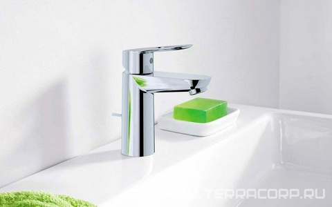 Смеситель для раковины , однорычажный, гибкая подводка, дон.клапан в компл., хром Grohe BauLoop 23335000