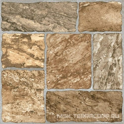 Керамогранит Pave Style коричневый XX l40x40