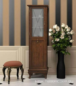 Пенал  напольный 443*1670*360 мм, петли слева, с бельевой корзиной, цвет светлый орех ZZ Opadiris Борджи Z0000003753