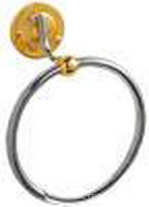 Полотенцедержатель-кольцо R19см, (хром/золото)  ZZ Pomd'or Dina 16.20.55.003