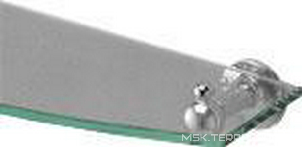 Полочка стеклянная 600мм, с металл. креплениями (цв. хром)  ZZ Devon & Devon New York NY110CR