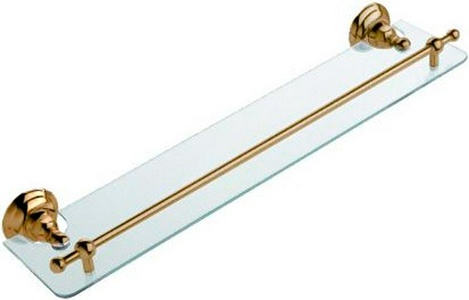 Полочка 60см, (стекло, держатели цв. бронза),  ZZ Nicolazzi Teide 1480 BZ 05