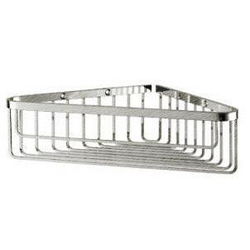 Полка метал. решетка для душа, 290х230хh70мм (цв. brush nikel) 9800 XX