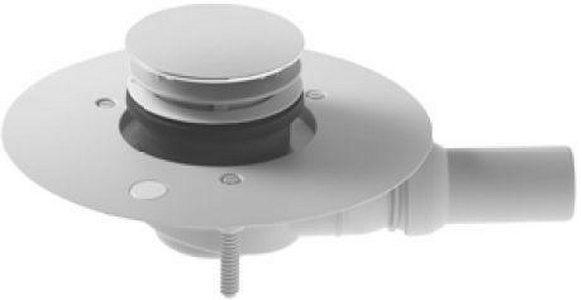 Сифон для душевого поддона с отв.слива 90мм, (сток горизонт., 0,7л/с, крышка цв.белый),  ZZ Duravit DuraPlan 790261000000000