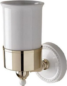 Стакан настенный (керамика/латунь)  ZZ Devon & Devon Dorothy DOR403ОТ