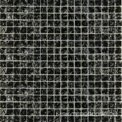Мозаика Glass МС 448 моно черная колотая |30x30