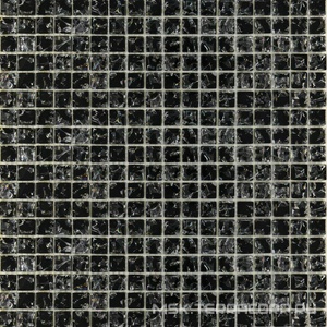Мозаика Мозаика  МС 448 моно черная колотая |30x30 Мастера Керамики Glass МС 448