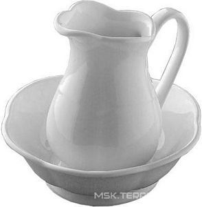 Кувшин с миской настольный, керамический  ZZ Devon & Devon Emily MIL525E