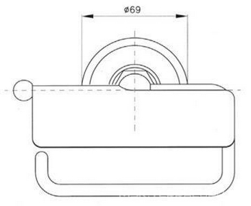 Держатель т/б, с крышкой, (цв.гальван.золото/swarovski),  ZZ Nicolazzi Classica 1492 GB 34