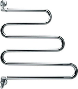 Полотенцесушитель 640х600мм, подвод воды int.640мм, (цв.хром), краны, крепёж в компл., (ГВС, 6 bar) Margaroli 405 ZZ Margaroli Vento 405 CR