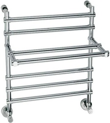 Полотенцесушитель с полочкой Art.452/5/500CR (цв. хром) 628х500мм (ГВС), Margaroli ZZ