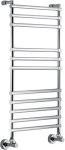 Полотенцесушитель 500(530)хh1076х125(320)мм, подвод воды int.470мм, (цв.хром), краны, крепёж в компл., (ГВС, 6 bar) Margaroli 464 ZZ Margaroli Sole 464/11/500 CR