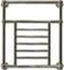 Полотенцесушитель водяной 608х530мм, на систему отопления до 4 атм., (без кранов перекр. арт.PRACC..), (латунь),  ZZ Devon & Devon Jupiter 3 PRJ3