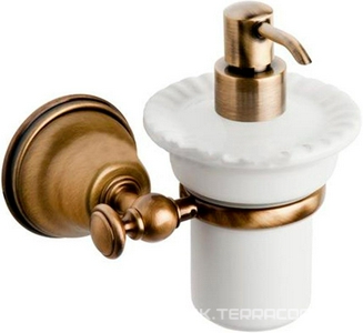 Дозатор настенный (цв.,бронза/керамика)  ZZ TW Collection Harmony TWHA108br