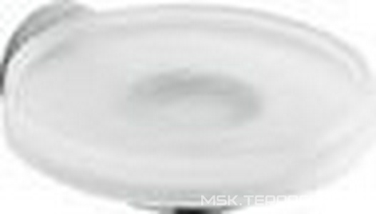 Мыльница настенная стекл. (стекло мат., держатель цв.хром)  ZZ Colombo Nordic B5201