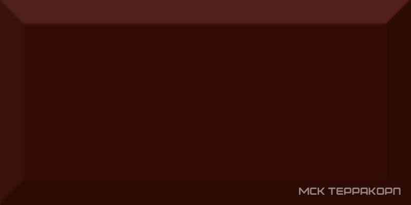 Monocolor Marron Biselado Brillo ZZ 10x20
