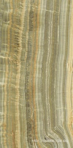 Керамогранит для пола и стены Ariostea Ultra Onici Green Onyx Vein Cut Lucidato (Shiny)  6 мм 150x300 UO6L300558