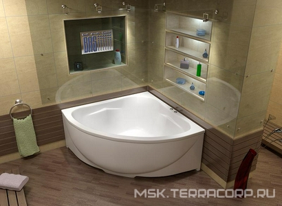 Ванна акриловая  150х150 см (БЕЗ каркаса n039647 и сифона 19649) Bas Империал В 00012