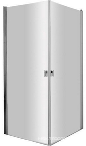 Дверь для душа распашная, 1-90, профиль сатин, стекло прозрачное ZZ Ravak CRV 1QV70U01Z1