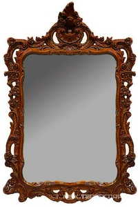 Зеркало прямоугольное в дерев. резной раме 71хh107см, (цв. noce), крепёж в компл., Tiffany ZZ Tiffany Универсал TW02002 noce