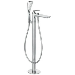 Смеситель для ванны, напольный, h742mm, лейка, шланг, кронштейн в компл., (БЕЗ внутр.части арт. 88 088), (цв. хром), Balance ZZ