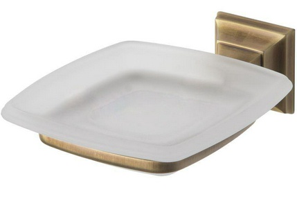 Мыльница настенная (стекло матовое, креплен. цв.бронза)  ZZ Colombo Portofino B3201.bronze