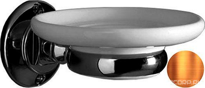 Мыльница настенная (цв. бронза / керамика)  ZZ Simas Victoria 260201 br