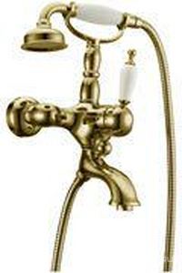 Смеситель для ванны  Ripresa, однорычажный,  с душевым гарнитуром, бронза ZZ Boheme Medici 303