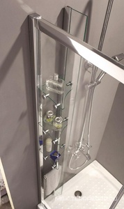 Душ.уголок 1200х900хh2000мм,R550, ассиметричный, 2 раздвижн.двери с 2 непод.сегм,"Левый",полки слева, вход 530мм,(ст/проз,6мм,фурн.цв.хром)  ZZ Cezares Anima ANIMA-RH-2-120/90-C-Cr-L / ANIMA-W-RH-2-120/90-C-Cr-L