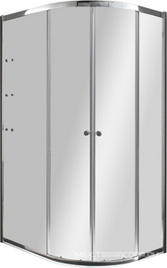 Душ.уголок 1200х900хh2000мм,R550, ассиметричный, 2 раздвижн.двери с 2 непод.сегм,"Левый",полки слева, вход 530мм,(ст/проз,6мм,фурн.цв.хром)  ZZ Cezares Anima ANIMA-RH-2-120/90-C-Cr-L / ANIMA-W-RH-2-120/90-C-Cr-L