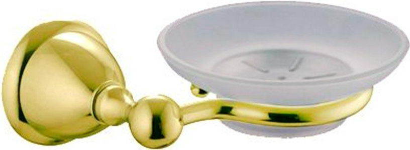 Мыльница настенная, (стекло матовое, держатель цв. золото),  ZZ Fima Carlo Frattini Style F6043/2OR