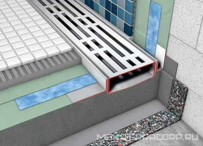 Дренажный канал прямой 800мм (лоток 751мм), уплотн.лента в компл., (БЕЗ решетки, опор арт.66000х и сифона арт.650004/650000/650001), Tece ZZ Tece Tecedrainline 600800