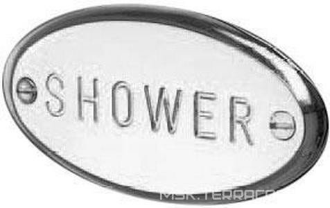 Табличка на дверь "SHOWER" (хром) D&D ZZ Devon & Devon Универсал MIL724CR