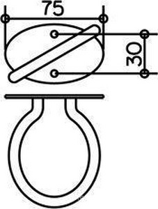 Держатель для фена (цв.хром) крепл.в компл., Keuco ZZ Keuco Универсал 04997 010000
