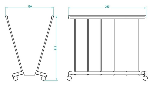 Газетница напольная (цв. латунь (цв. золото (Dore))  ZZ THG Cygne G31-F01-04600